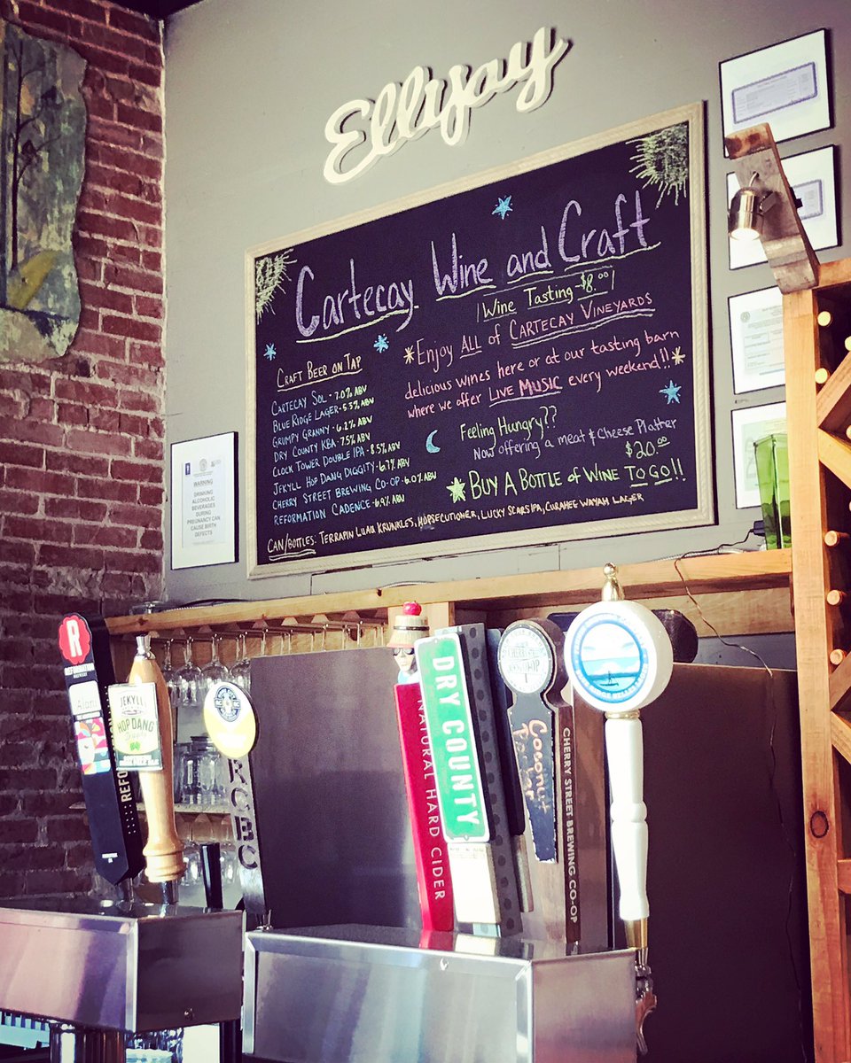 We’ve got the remedy for Thirsty Thursday right here! #cartecaywineandcraft #craftbeer #drinklocal #ellijayga #thirstythursday #wine