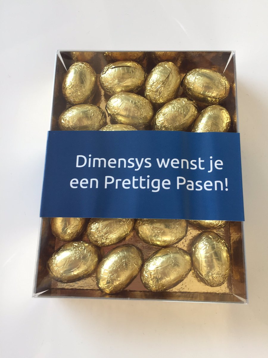 Dank @Dimensys voor deze smakelijke #Pasen 🐥#attent #leukstewerkgever