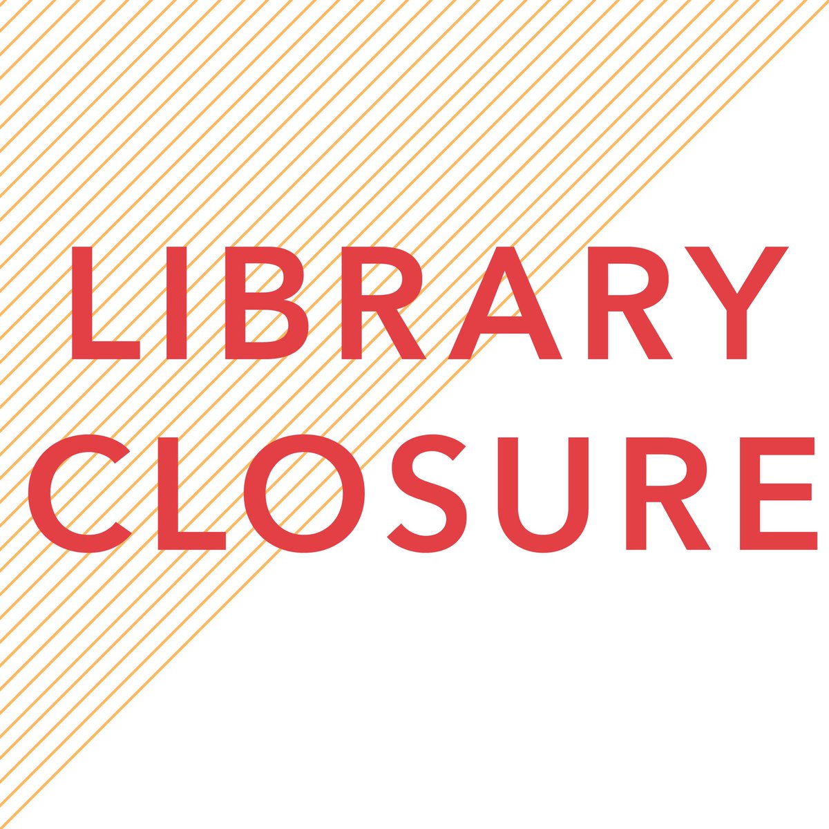 Due to forecasted severe weather later today, all Library locations, City Hall, and other government offices will be closing at noon today, Thursday, April 18.
