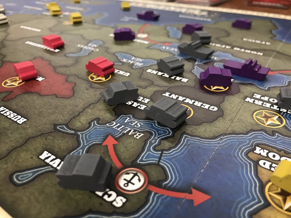 Heroofthetable's tweet photo. I played Quartermaster General from @AresGamesSrl and @GrigglingGames
This is a #WWII, #areacontrol, #carddriven game. It has simple mechanics but lots of interesting decisions.
What is your favorite area control game?
#wargame #boardgame #gamenerd #tabletop https://t.co/7NqkVzSRvV