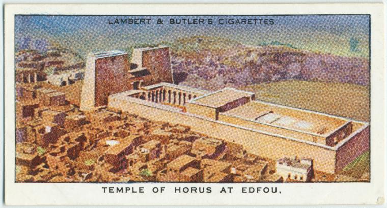 What would happen if excavators had felt differently about balancing excavating the past with the needs of present residents?At Edfu, we might not have such picturesque views -- as on this cigarette card https://digitalcollections.nypl.org/items/510d47e2-27b2-a3d9-e040-e00a18064a99