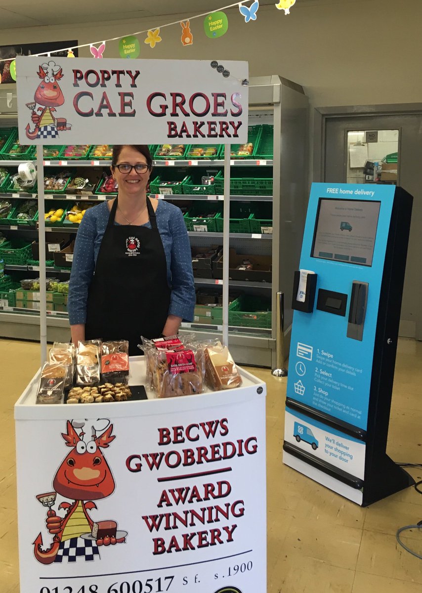 HatchWales's tweet photo. A great day Customer Sampling for Popty 
#welshpassion @ Co-op, LlanfairPG today. @tinamitchell123 https://t.co/nD5RtjsZck