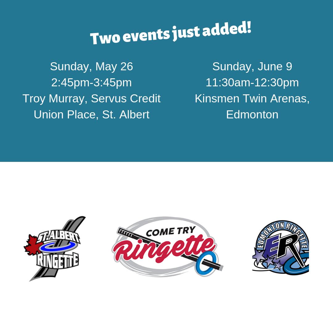 ringettealberta's tweet image. Two new Come Try Ringette events were just added in the Edmonton area! St. Albert Ringette and Edmonton Ringette invite you to try out the fastest sport on ice at these FREE events! Please register by going to cometryringette.ca/event-type/alb…
#ringetteab #cometryringette