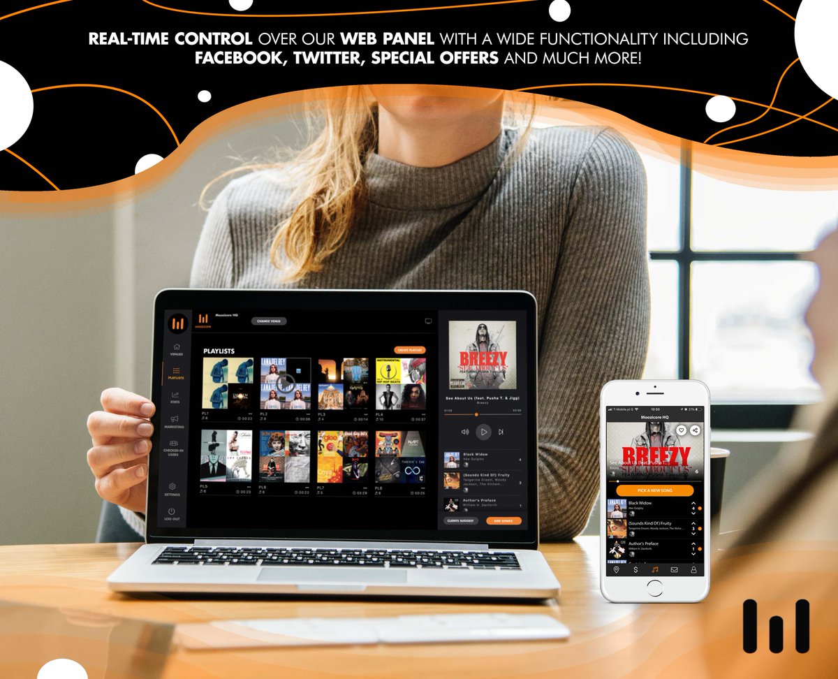 Moozicore's tweet image. Our web panel with real-time control and a wide functionality
#music #realtimecontrol #functionality