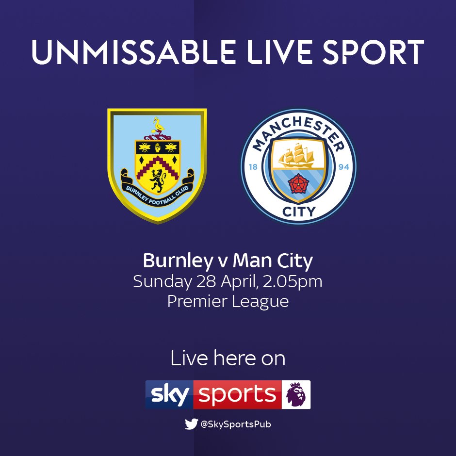 SkySportsPub's tweet photo. @BurnleyOfficial fans! We have a pair of tickets up for grabs for the game on April 28 against #ManCity 

Simply RT and follow before the closing date of 4pm on Tuesday 23 April to be in with a shot of winning! #Burnley

Terms and conditions - https://t.co/MpMgn3sJBM … https://t.co/Wo14oRQ2Bc