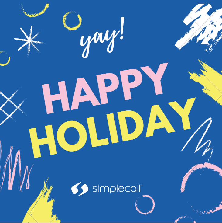 simplecall's tweet photo. Happy Holiday everyone :)
stay connected with your loved ones.
Try https://t.co/4bcWRL3Txk
#easter #bankholiday #vacation #friends #family https://t.co/mmxPEJAiAs