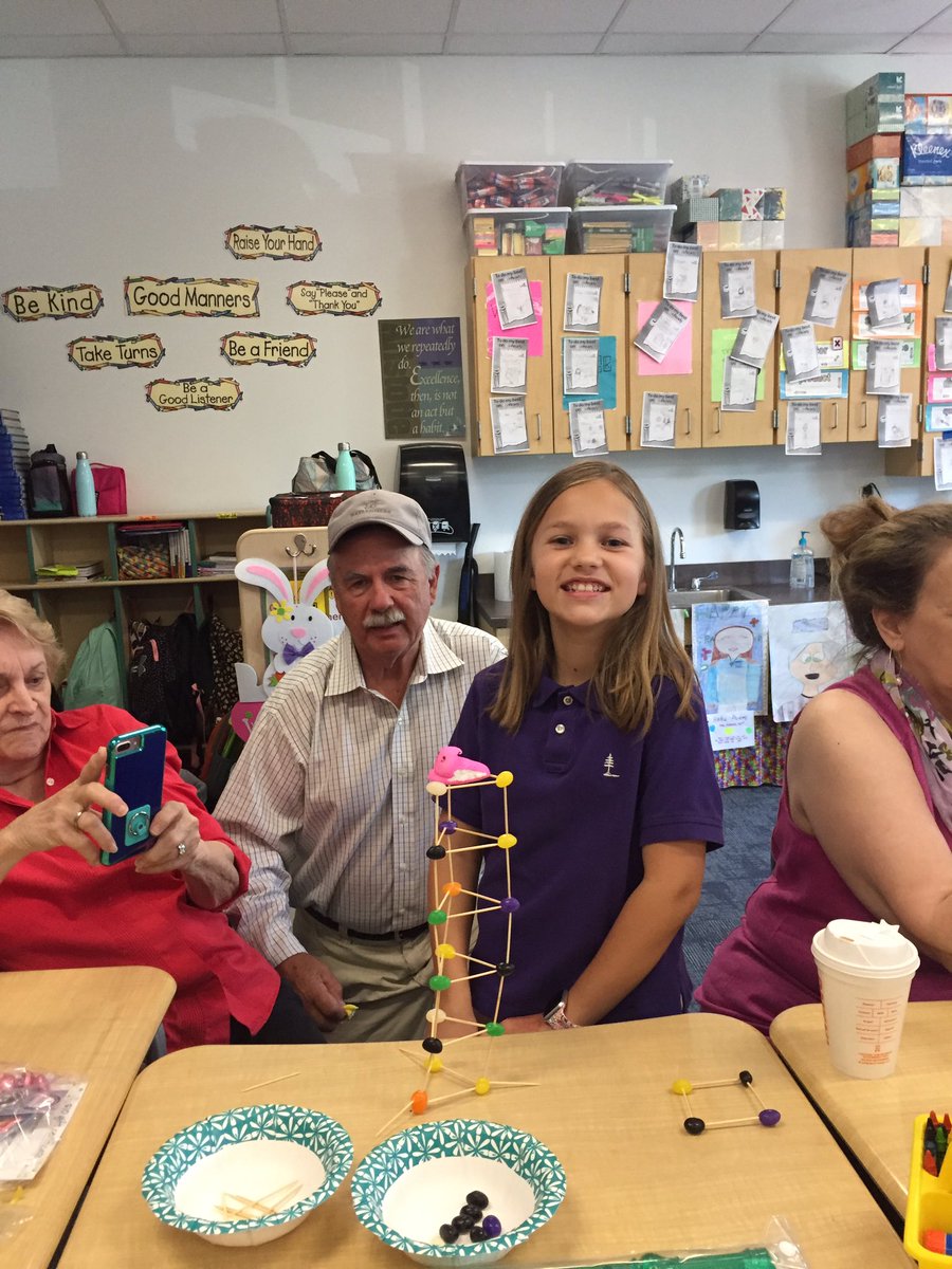 kayeallenPLP's tweet photo. Super way to spend Grandparents Day then eat Peeps!!!! How many generations does it take to build a free standing tower that will hold a chicken peep?  @PLPLowerSchool https://t.co/t80Iv4zUPe