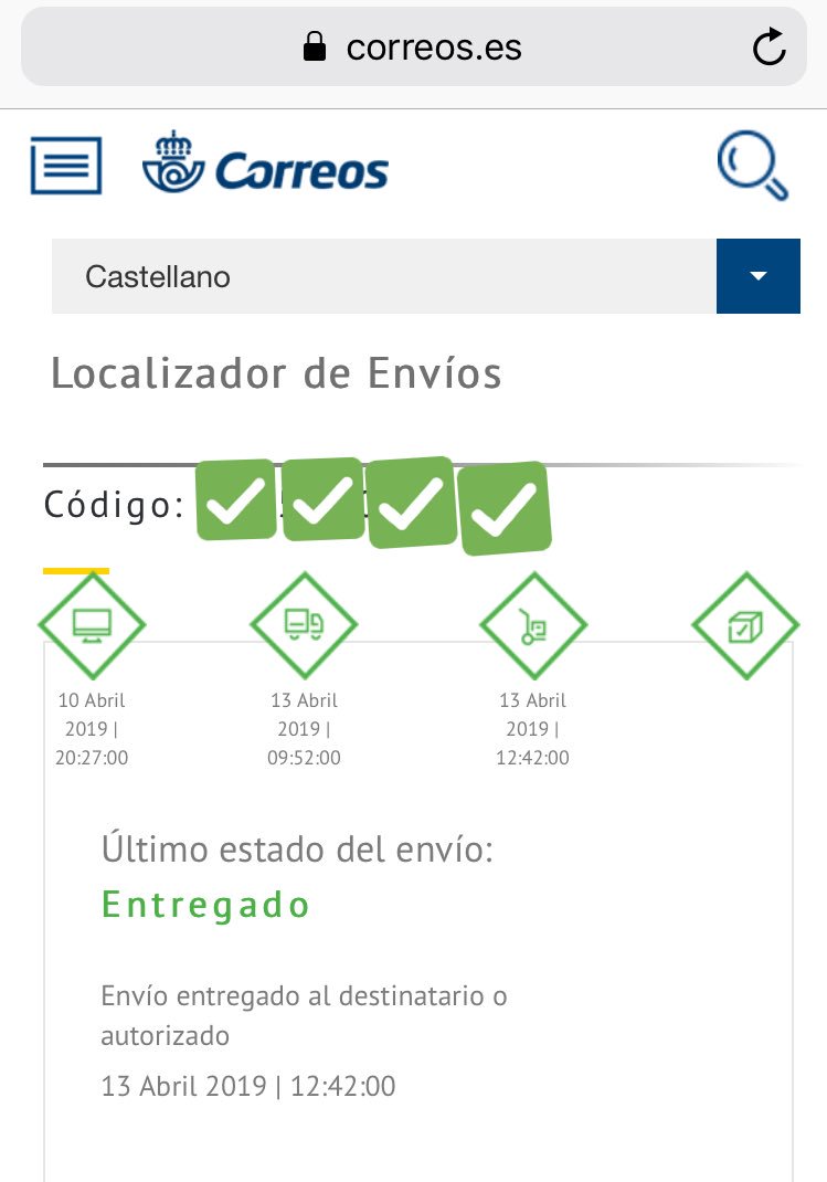 maíz pequeño subterráneo Marea Granate on Twitter: "2️⃣Con el código que os dan en el link anterior  ir a: https://t.co/4LKT4jf9OQ “Localizador de envíos” ‼️PERO atención al  siguiente tweet ⬇️ https://t.co/laghX5ek0V" / Twitter