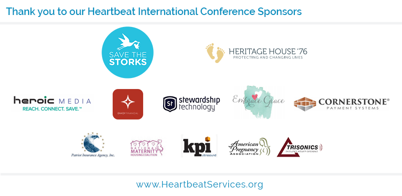 HeartbeatIntl's tweet photo. Blessed to work alongside such strong #prolife advocates - @savethestorks, @heritagehouse76, @EmbraceGraceInc @heroic_media, @stewardshiptech, @wecare_patriot, and @_Trisonics_ to name a few :)
#heartcon19 We <3 our sponsors! https://t.co/NZkJIybJzx