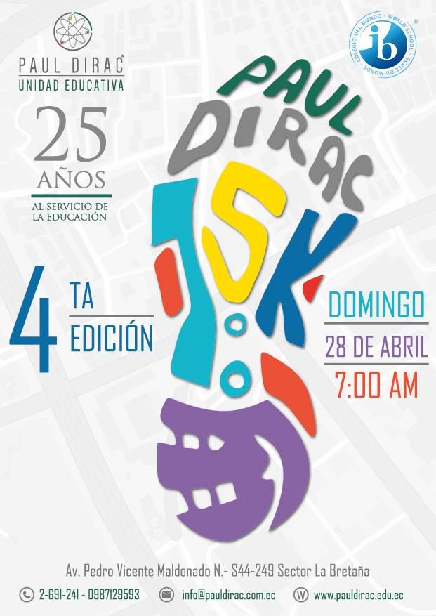 CarrerasEcuador's tweet photo. PAUL DIRAC 5K (Quito) - 28 Abril - Info e inscripciones: https://t.co/EN3sOmpaUc https://t.co/KxcQPGgzRN