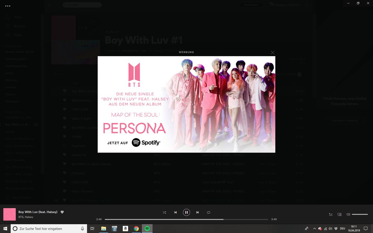 psjiminie's tweet photo. Well would you look at that @BTS_twt #Personafestival #LuvAttack #BoyWithLuv https://t.co/IgMJ0LXQlc