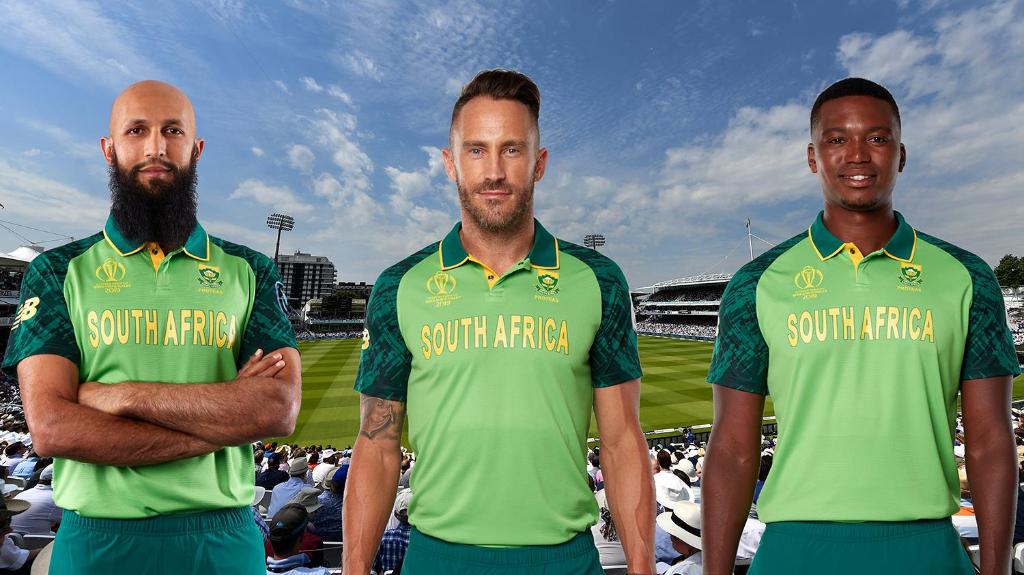 100% South Africa Cricket World Cup 2019 T-Shirt Mens Green