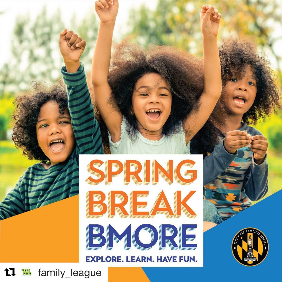 BaltCityHall's tweet photo. #SpringBreakBmore is underway! There is still time to participate in activities around the city! Visit https://t.co/xtFtcXSEX2 for info. Share your spring break moments with us using #SpringBreakBmore. We want to see and share the fun things you've been up to. #youthempowerment https://t.co/oHTQbo18Hi