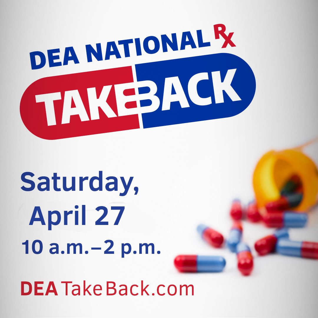 PFC_MN's tweet photo. Safeguard your opioid prescriptions while you use them, and dispose of any unused opioids properly. Don't let your unused or expired medications end up in the wrong hands #TakeBackDay is April 27th at Robbinsdale Hy-Vee @RobbinGov @HennepinSheriff @Hennepin @MNpoisoncenter @HyVee https://t.co/osyaOSDeQf