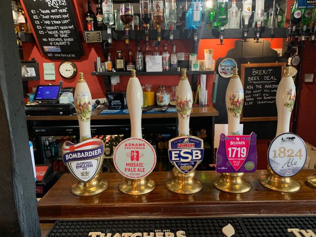 This week #REALALE line up🍺

#ThirstyThursday #HappyHour 

We’re pouring pints &amp; filling growlers from 6.30pm to 7.30pm

<a href="/Deal_Town/">Deal Town</a> <a href="/DDSCAMRA/">CAMRA - Deal, Dover & Sandwich</a> <a href="/ripplecabin/">Angie #It’sHardNotToBeLeft #yourparty.uk</a> <a href="/ELLIOTTHORSE/">MARK ELLIOTT</a>
<a href="/smadexter/">Stephen Dexter</a>