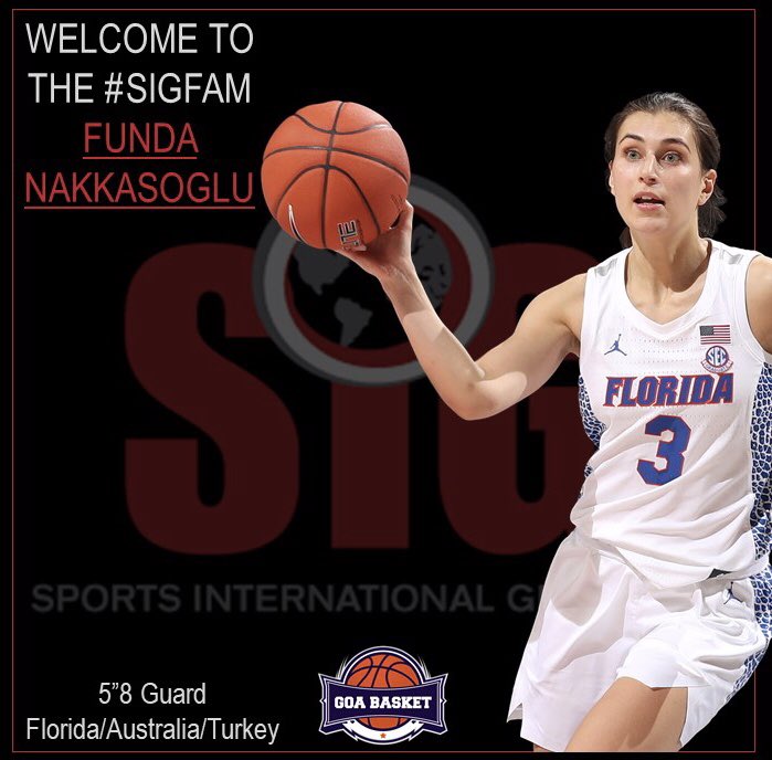 SIGSports's tweet photo. Welcome to the #SIGFam, one of the most dominant scorers in the SEC, Australian-Turkish star guard from @GatorsWBK, @FundaNakkasoglu! https://t.co/18ooJXcQY5