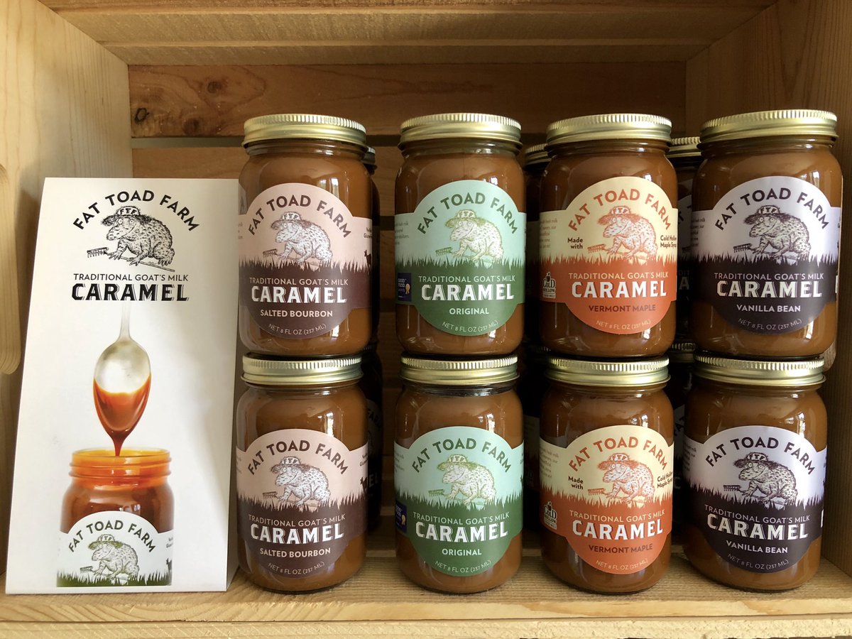 CCBeeCompany's tweet photo. You are going to love the caramel we have in by Fat Toad Farm. It is great on ice cream or frozen yogurt, apple slices or grilled fruit, and waffles or pancakes. Can be paired with just a spoon! ❤️🥄 Stop by and get your delicious jar of caramel for the weekend! OPEN until 5:00! https://t.co/kax6CLX0Vb