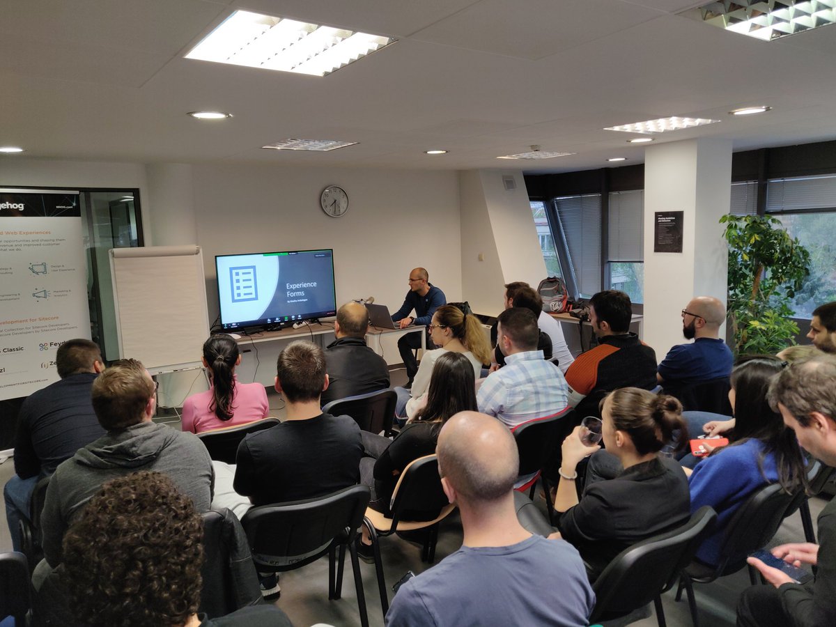 First session is going to be on #ExperienceForms #Sitecore #SUGBG