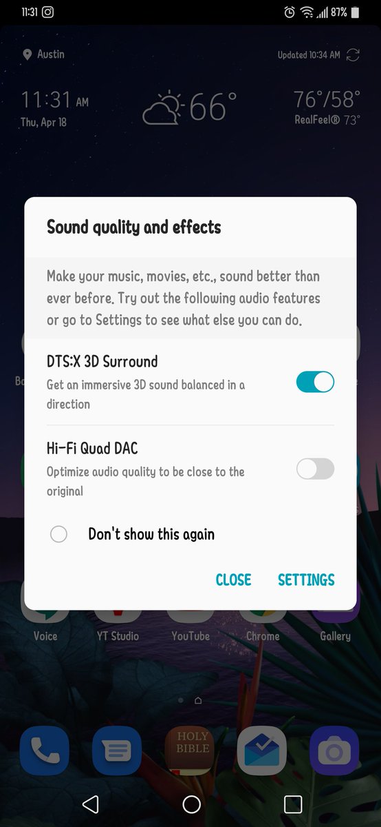 mrjlwilliams's tweet photo. Video today. #QuadDac #LGG8 #LGG8Thinq https://t.co/CzoQo5rrLY