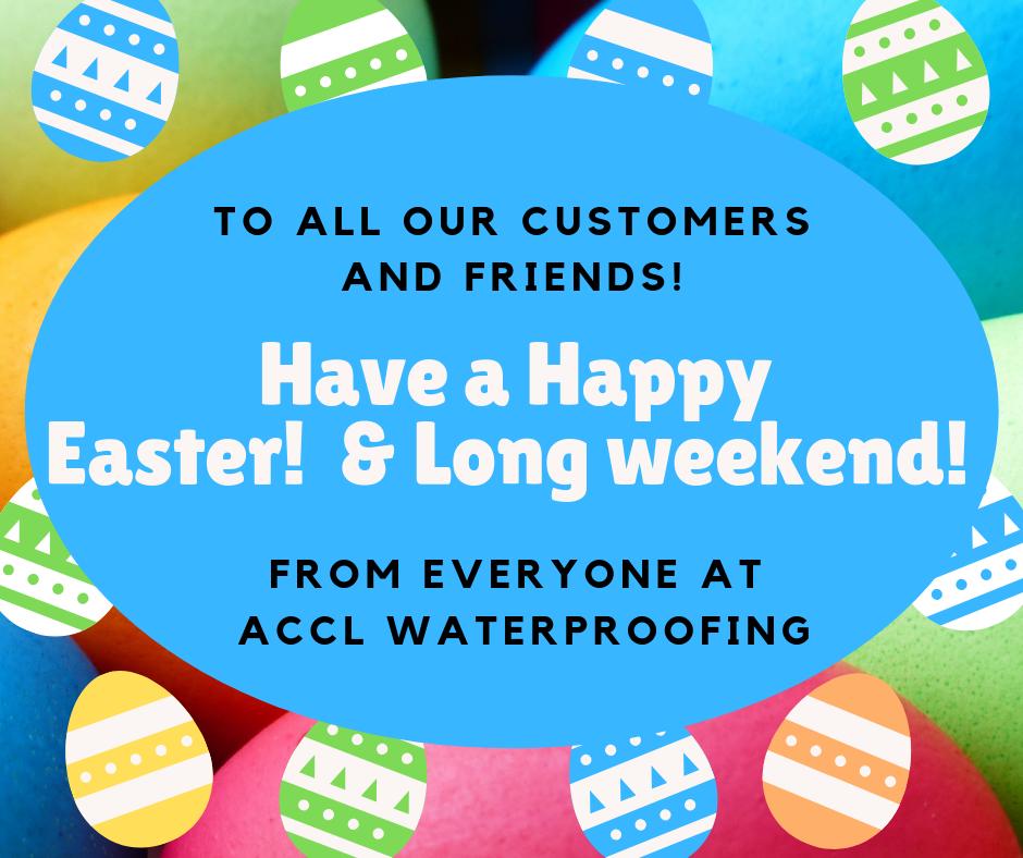 acclwaterproof2's tweet photo. ACCL WATERPROOFING! Would like to wish all our friends, customers, and clients A Very Happy Easter and Long Weekend! 

#accl #waterproofing #water #eggs #bunny #easter #eastersunday #eastermonday #goodfriday #longweekend  #eastereggs #sundaymorning #gta #toronto #oshawa #durham https://t.co/F9n3v1sEg5