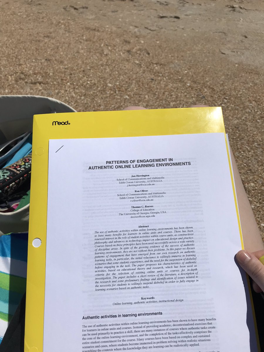 chloestrix's tweet photo. Some beach reading. 😊 #CI5325 @pazureka https://t.co/axKSzCf8iG