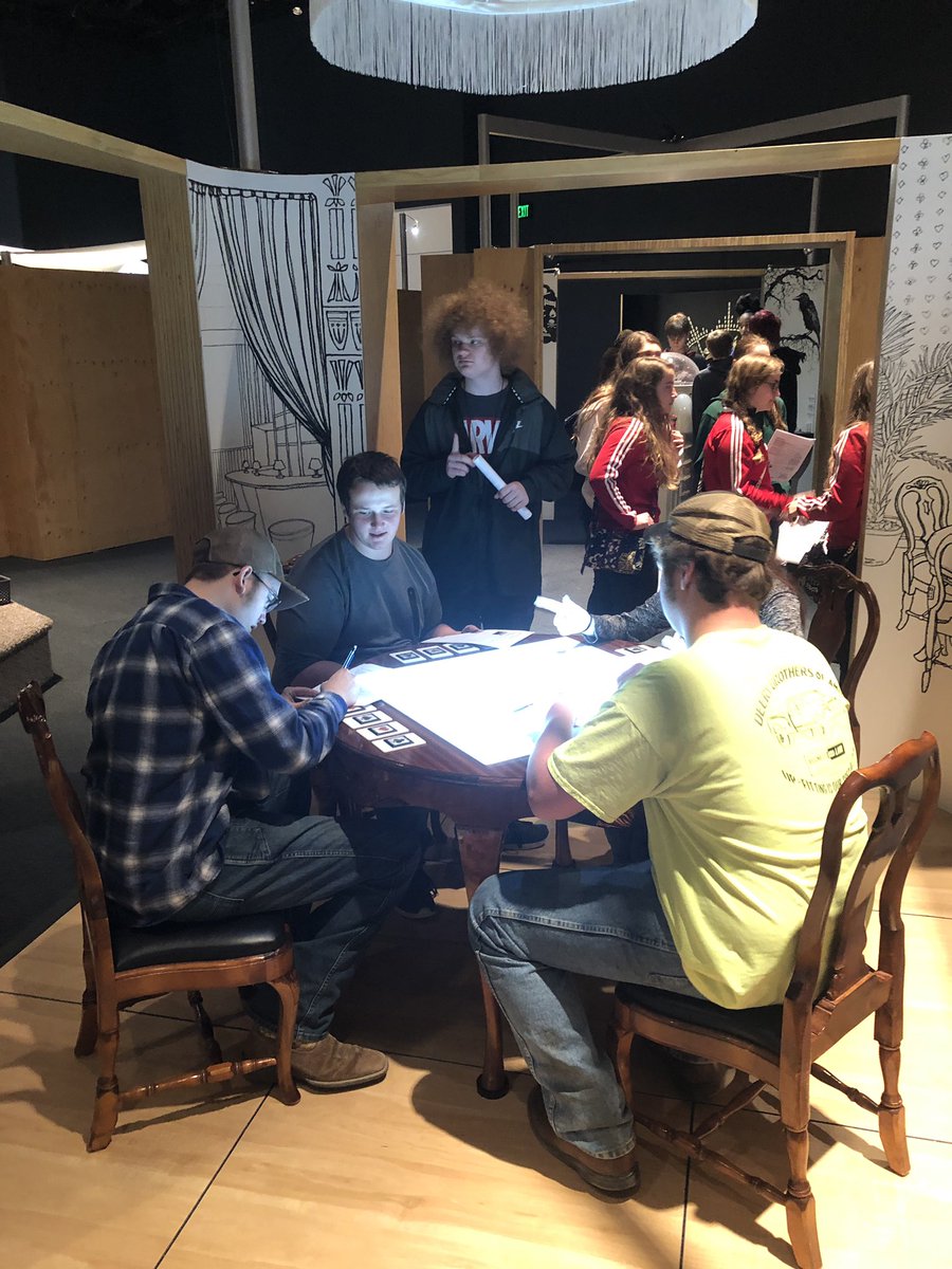mcguirefbcoach's tweet photo. Great day at the Science Center of Iowa Mental Health exhibit. Awesome hands on learning for our Psych class. #tdorlearns #MakeItOkay https://t.co/S5HaXJ5uxm
