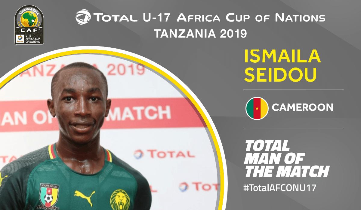 Congratulations to Total Man of the Match of Cameroon 🆚 Morocco
Ismaila Seidou No.19 from Cameroon @FecafootOfficie
#TotalAFCONU17