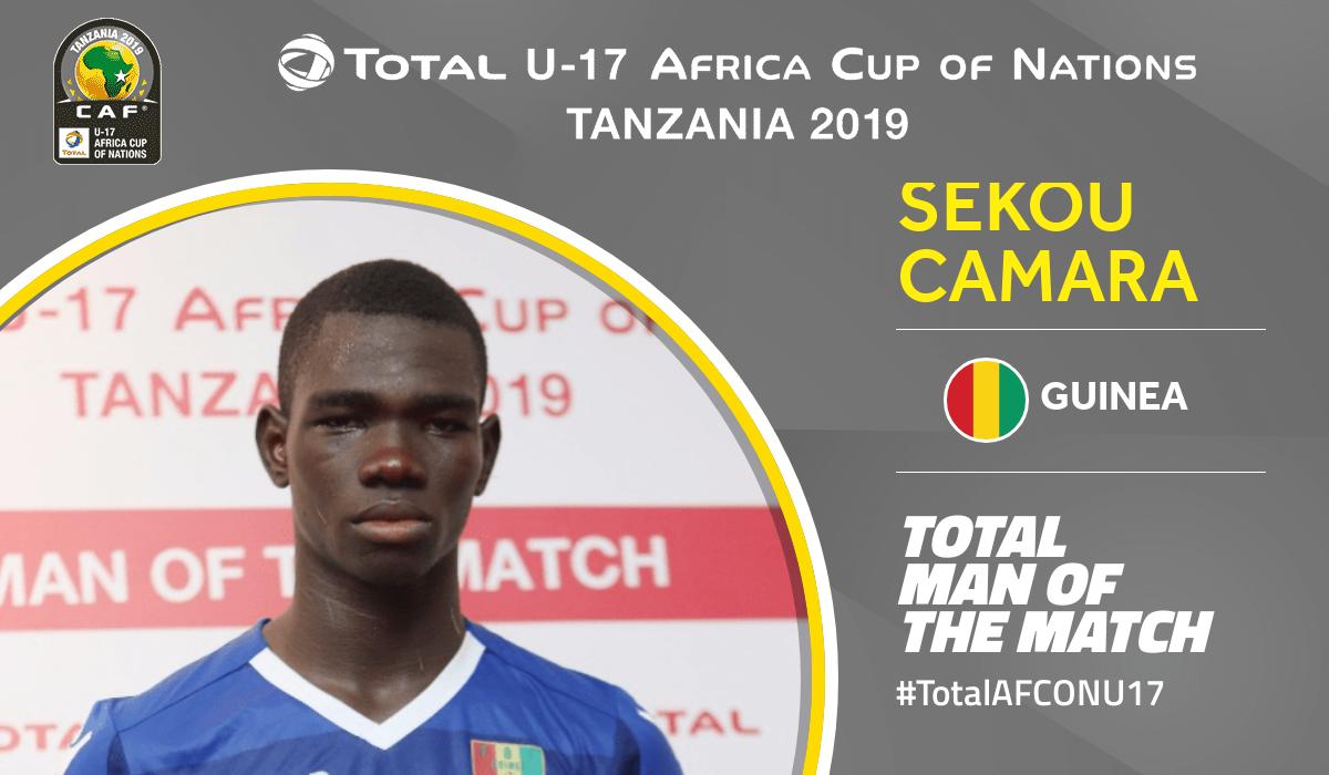 Congratulations to Total Man of the Match of Senegal 🆚 Guinea
Sekou Camara No.16 from Guinea
#TotalAFCONU17