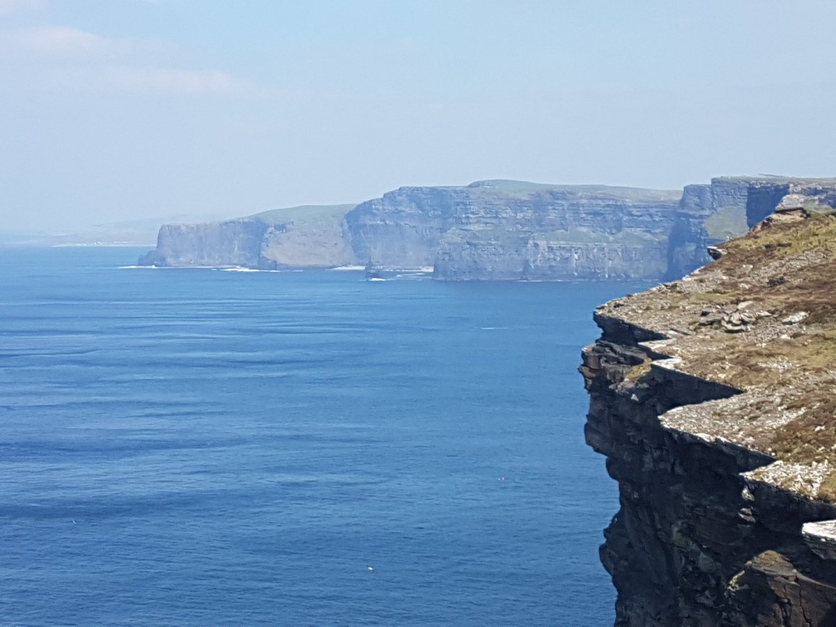 My office today. ❤️ I officiated an elopement on Guerins path on the Cliffs of Moher 😍 What a fabulous location #Wildatlanticway #wildatlanticwayclare #Ireland #Weather #summerinireland #elopetoireland #guerinspath #cliffsofmoher