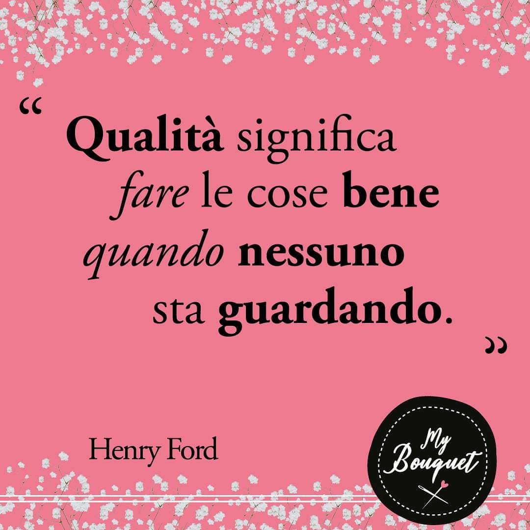 Il significato di Qualità 💪
<a href="/HenryFordNews/">Mohammed Israil</a> 

Per Voi quale altro significato può avere?
#MyBouquet 💐

#18aprile #citazioni #Ford #frase
#matrimonio #bouquet #sposa #bride #bouquetsposa #wedding #quality #weddingdestination #fiori #fiorimatrimonio #Flowers