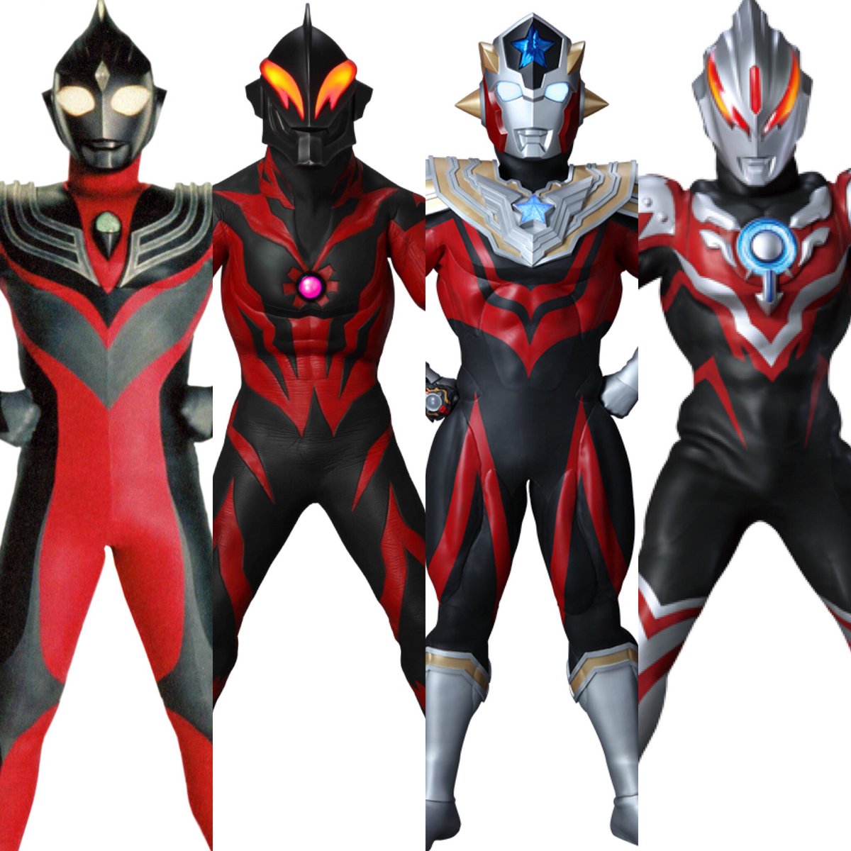 Lupin 趣味垢 Twitter પર 赤 黒のウルトラマン 何故か全員ムッキムキな件