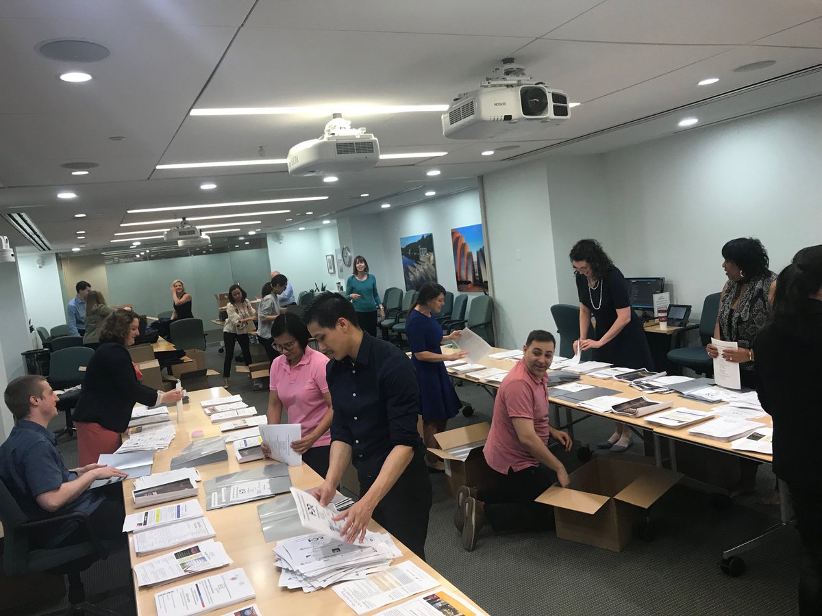 CGreeneinDC's tweet image. We are busy 🐝 bees at ⁦@ACEC_National⁩ prepping for #ACECAnnual2019 #regkits #conferenceperks