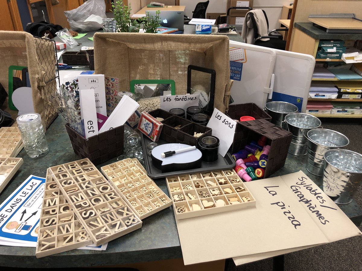 bourne_carrie's tweet image. Happy to have spent the morning with @mmefaubert and @david_harel creating literacy kits to support literacy development in French immersion. Stay tuned! #sd38learn