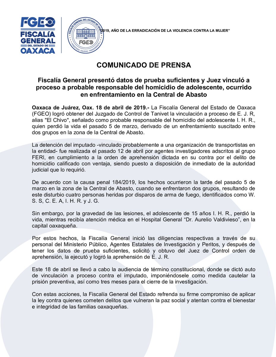 Fiscalía General tweet media