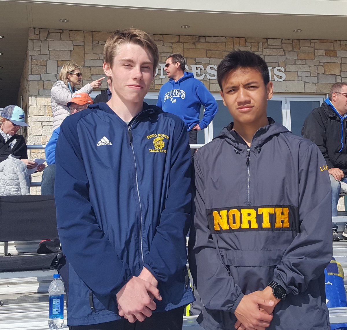 FNHBoysXC's tweet photo. Congrats to Caleb Yokom (4:32) and Alex Luz (4:23) with state qualifying times at Bismarck today! https://t.co/bvbc0oQzZe