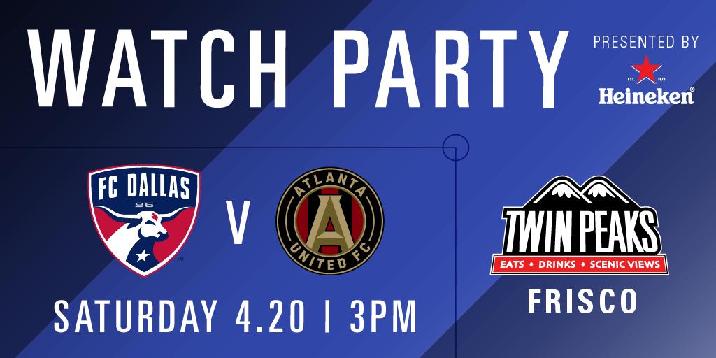 FCDallas's tweet image. The team is on the road, but you don&apos;t have to miss out on the fun!

Join us at our official watch party on Saturday at @TwinPeaksLodge in Frisco, pres. by @Heineken_US!