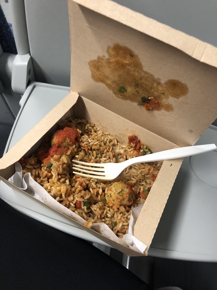 Cybergregs's tweet photo. Just had an @leonrestaurants takeaway - always my food of choice after a night out. However, my dinner tonight was dry, tasteless and rubbish. My rice was crunchy 😐 https://t.co/FVbDlO9yog