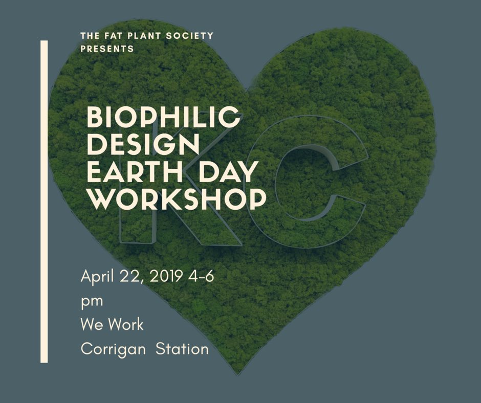 Got plans for Earth Day Happy Hour? We’d love to see you there. 
#EarthDay2019 #workshop #BiophilicDesign