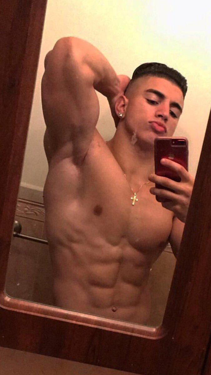 alpha god showing off his physique