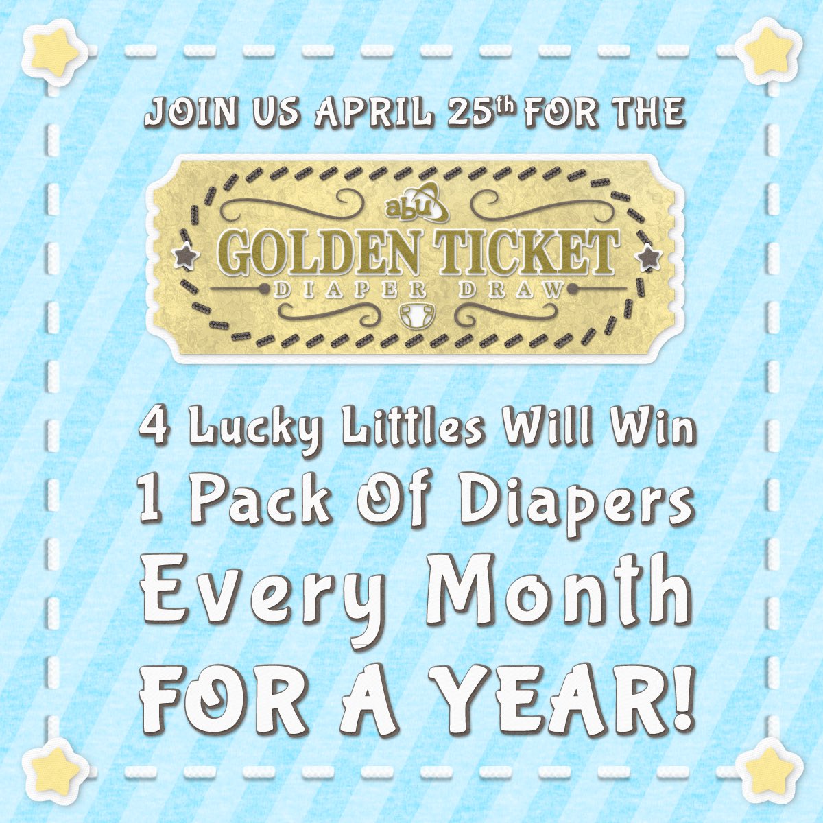 Our 4th birthday is just around the corner &amp; we're giving very special presents to 4 Lucky Littles! DIAPERS EVERY MONTH, FOR A YEAR! There are Multiple Ways to enter &amp; since you’re here the first way is to Like &amp; RT this post! Continue reading this thread for more ways to enter!