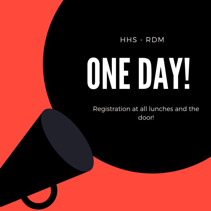hhs_rdm's tweet photo. ONE DAY LEFT!!! Get excited and keep donating! We are getting so close to our goal of $12,000! https://t.co/MZdQzfdPUI