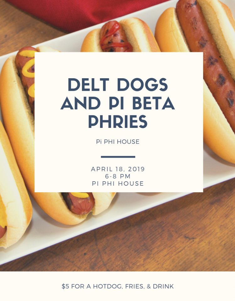 Come on out to our philanthropy event tonight from 6-8! Hope to see you there!