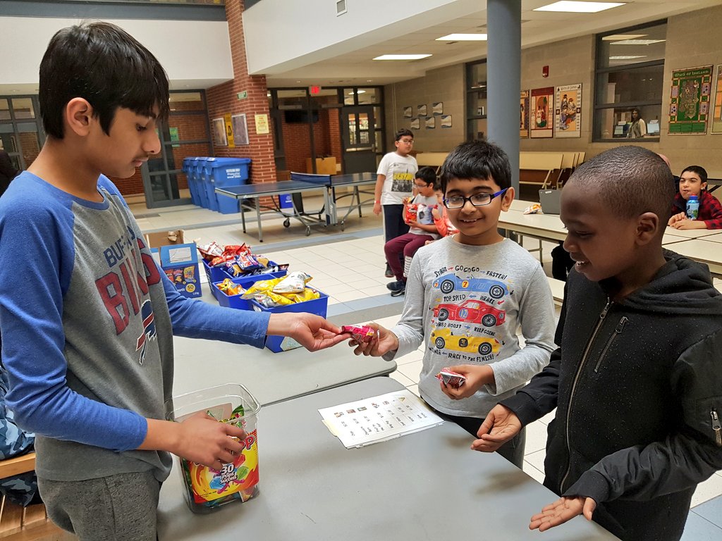 A.K. loves interacting with students which made his role at the #SnackShack today a perfect fit.  He could ream off price lists, make change, and was even an incredible promoter, advertising our snacks to everyone who came near! He was a star!  #SeeTheAbility <a href="/BerylFordPS/">Beryl Ford PS</a>