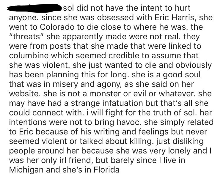 bug17323941's tweet photo. A post about Sol Pais from her friend, and another photo I don’t believe anybody has posted. #solpais https://t.co/Eoc5HiI4J8