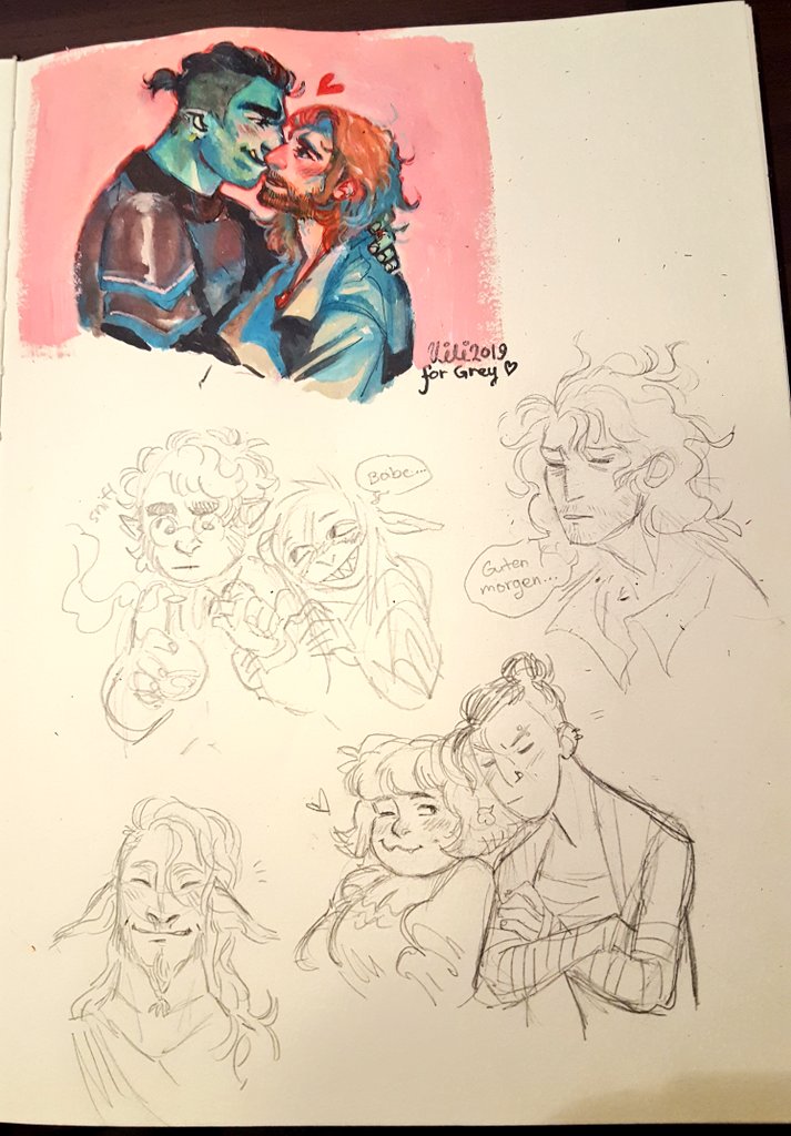 #criticalrole reguests sketchpage!!
for @losebetter (I WENT BEYOND A DOODLE WITH THIS ONE IM SORRY) @ColourcloudArt @Georginoschka @MarloHereArt @_neerjag
I'll do some more tomorrow! ^0^