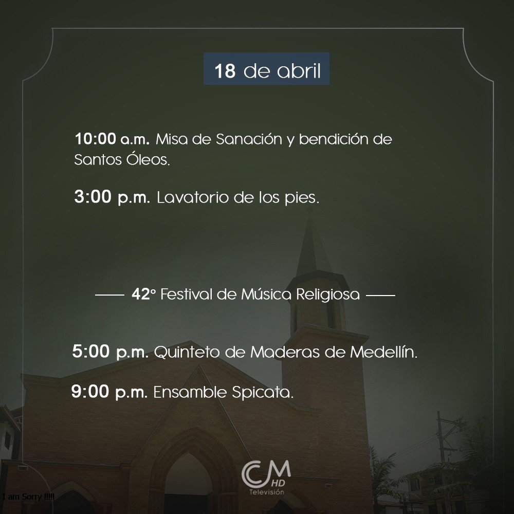 Hoy #JuevesSanto continuamos con nuestra programación de #SemanaSanta en #Marinilla