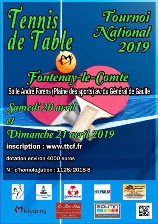 vincentalbert85's tweet photo. ⚠️dernier jour pour vous inscrire au tournoi National de @VilleFontenay. Inscription possible sur https://t.co/eVeCSfWmh1 jusqu a 19h

Inscriptions possible pour la journee du dimanche, jusqu a samedi 16h. @ffttofficiel @FFTTIDF @comite https://t.co/OC9KhFg2iU