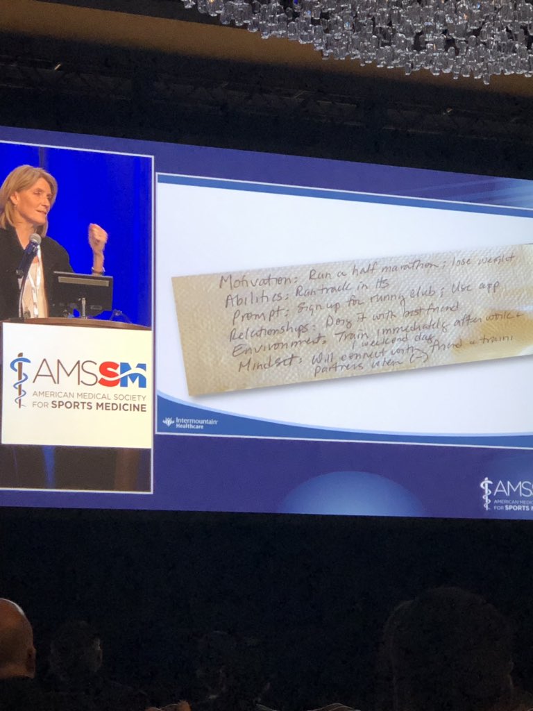 DrHouseOfPayne's tweet photo. Praise Jesus I’m not the only one using paper towels to teach patients! Liz Joy, MD, with Intermountain Healthcare gave an informative and practical talk on the exercise prescription. @PASportsDocs @TheAMSSM #AMSSM19 https://t.co/V7gOgmxLc2
