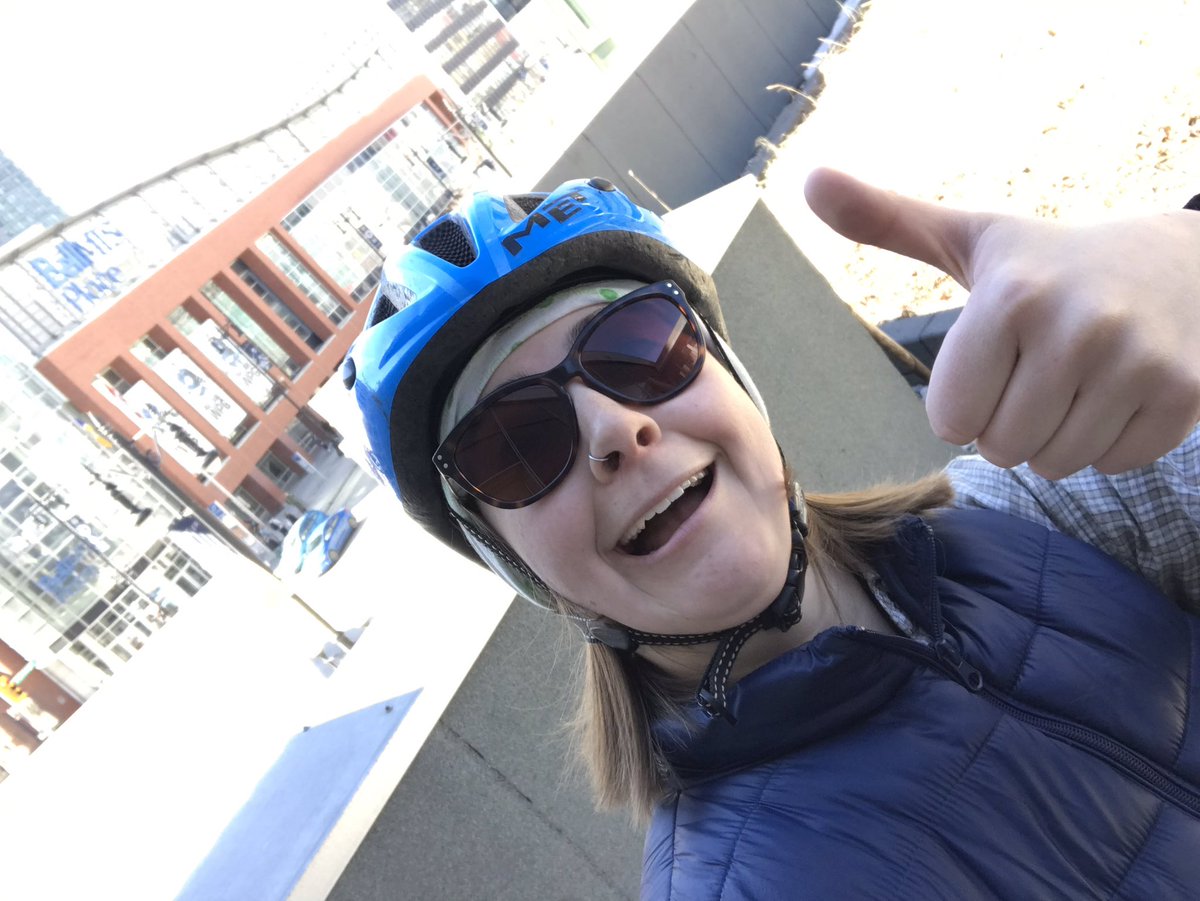 BethanyDaman's tweet photo. To my new friend in the blue SUV on Hargrave this morning:

You probably won’t see this given my lack of twitter followers. But I’ll try anyway...THANK YOU for intentionally waiting until I was past before you opened your door. It made my day.

#WpgLove #DowntownWpg #WpgCyclists https://t.co/JOEiXhuvPq