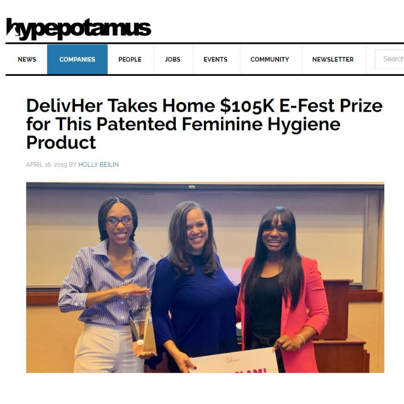 enigsu's tweet photo. What's up with all the hype? Well, @GeorgiaStateU team @delivher just made the front page of @hypepotamus! Read the article talking about their recent #success at #eFest2019 here: https://t.co/Oi1kgvrNNE #ENIGSU #GeorgiaState https://t.co/wfWWpYfVS1